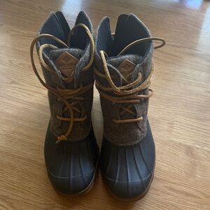 Sperry Women's Black and Gray Winter Boots